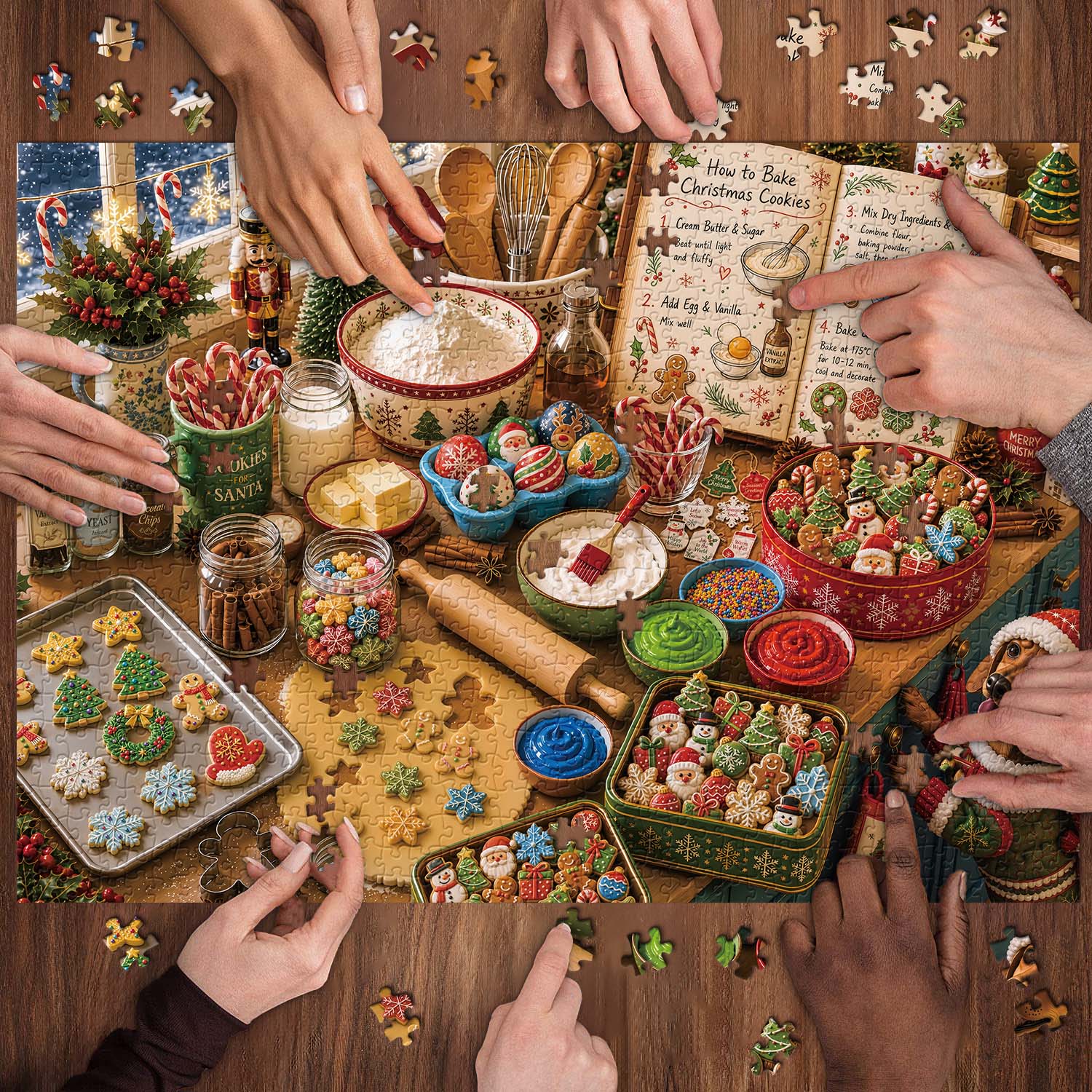 Christmas Bakery Jigsaw Puzzle 1000 Pieces