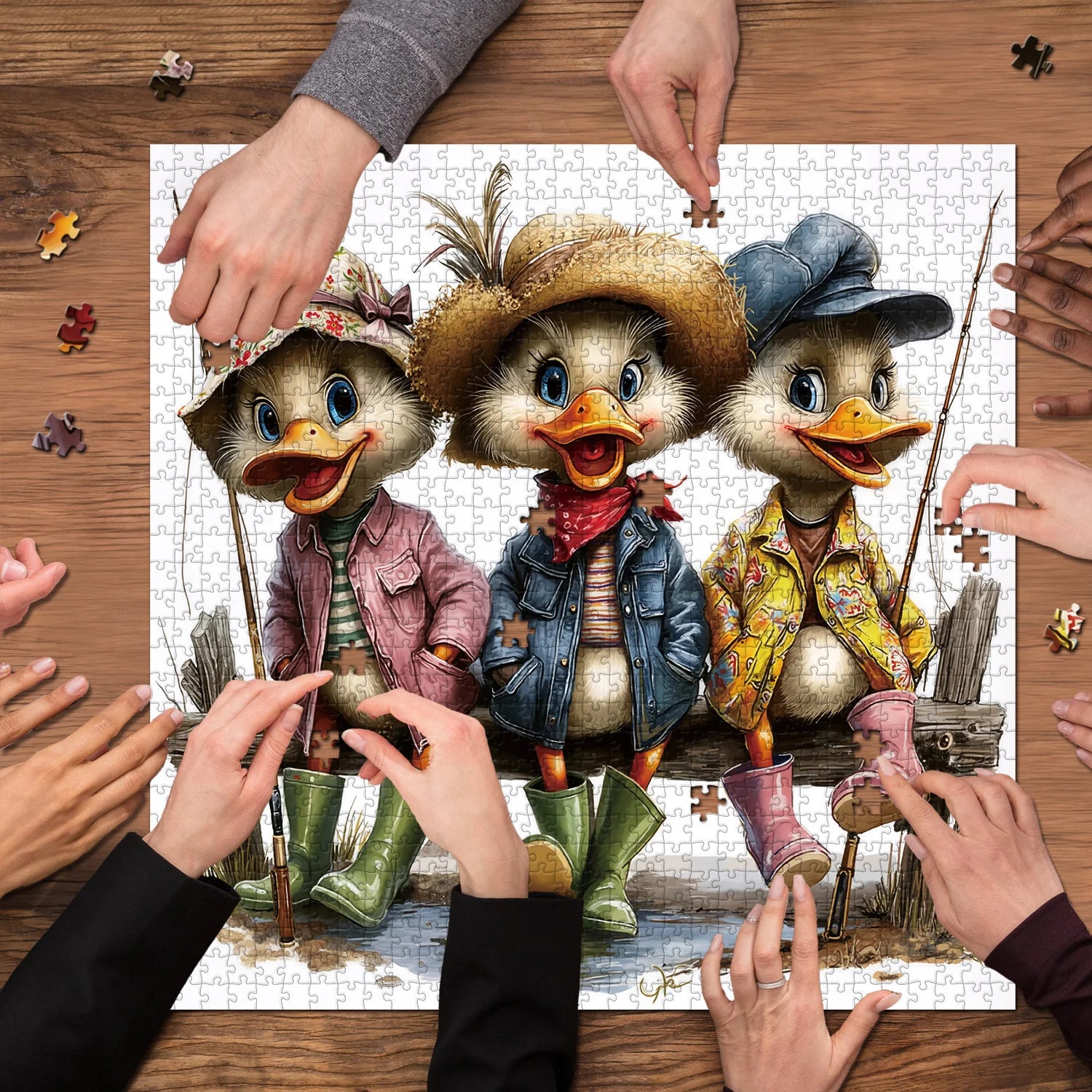 Entenparade-Puzzle 1000 Teile