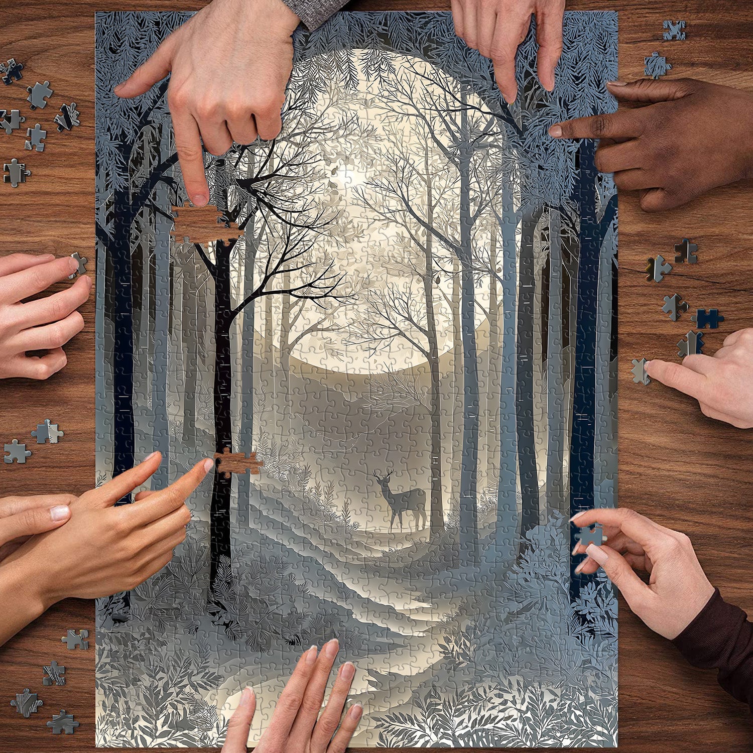 Pure White Realm Jigsaw Puzzle 1000 Pieces