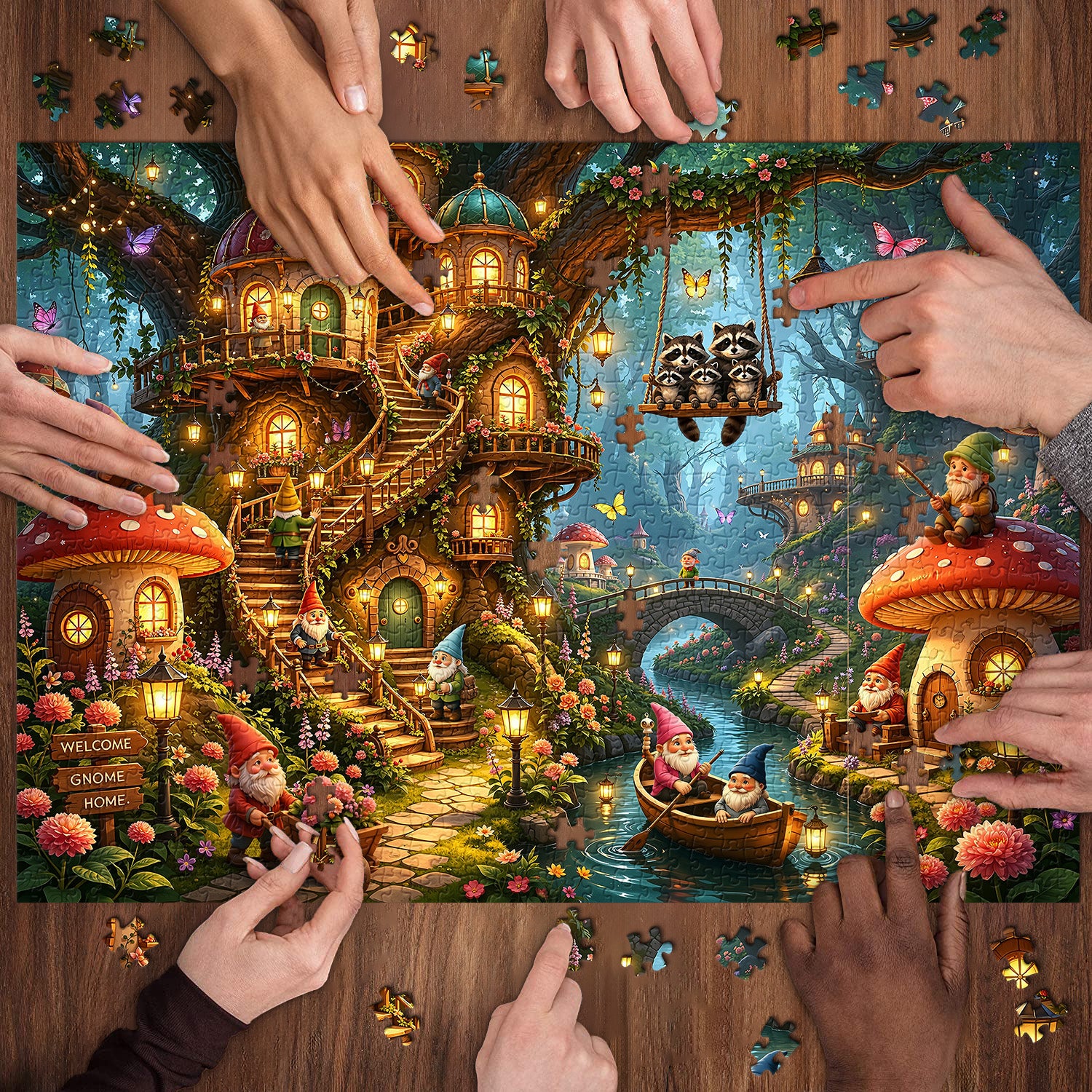 Gnome Hollow Jigsaw Puzzle 1000 Pieces