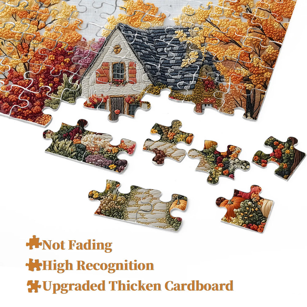 Autumn Cottage Garden Jigsaw Puzzle 1000 Pieces