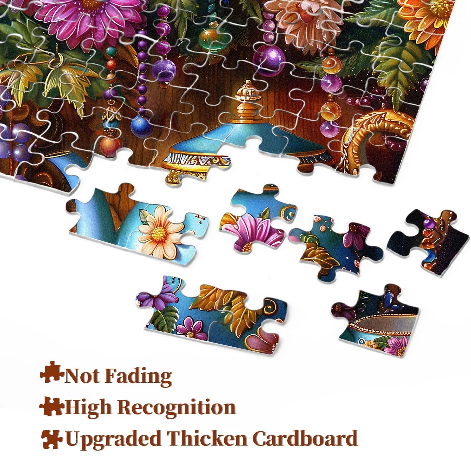 Puzzle de puzzle à thé floral 1000 pièces