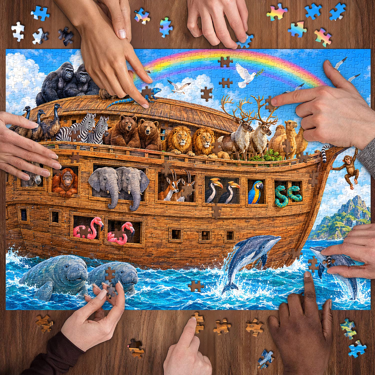 Ark of Creatures Jigsaw Puzzle 1000 Pieces