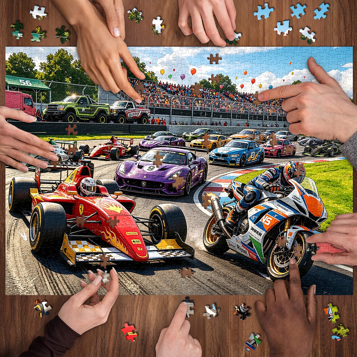 Track Fleet Jigsaw Puzzle 1000 Pieces
