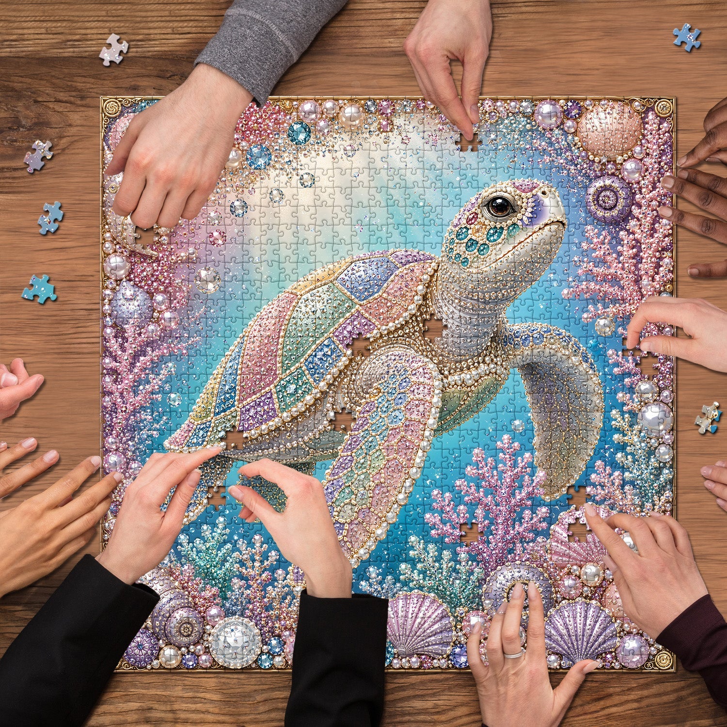 Puzzle Gioiello Tartaruga Marina 1000 Pezzi