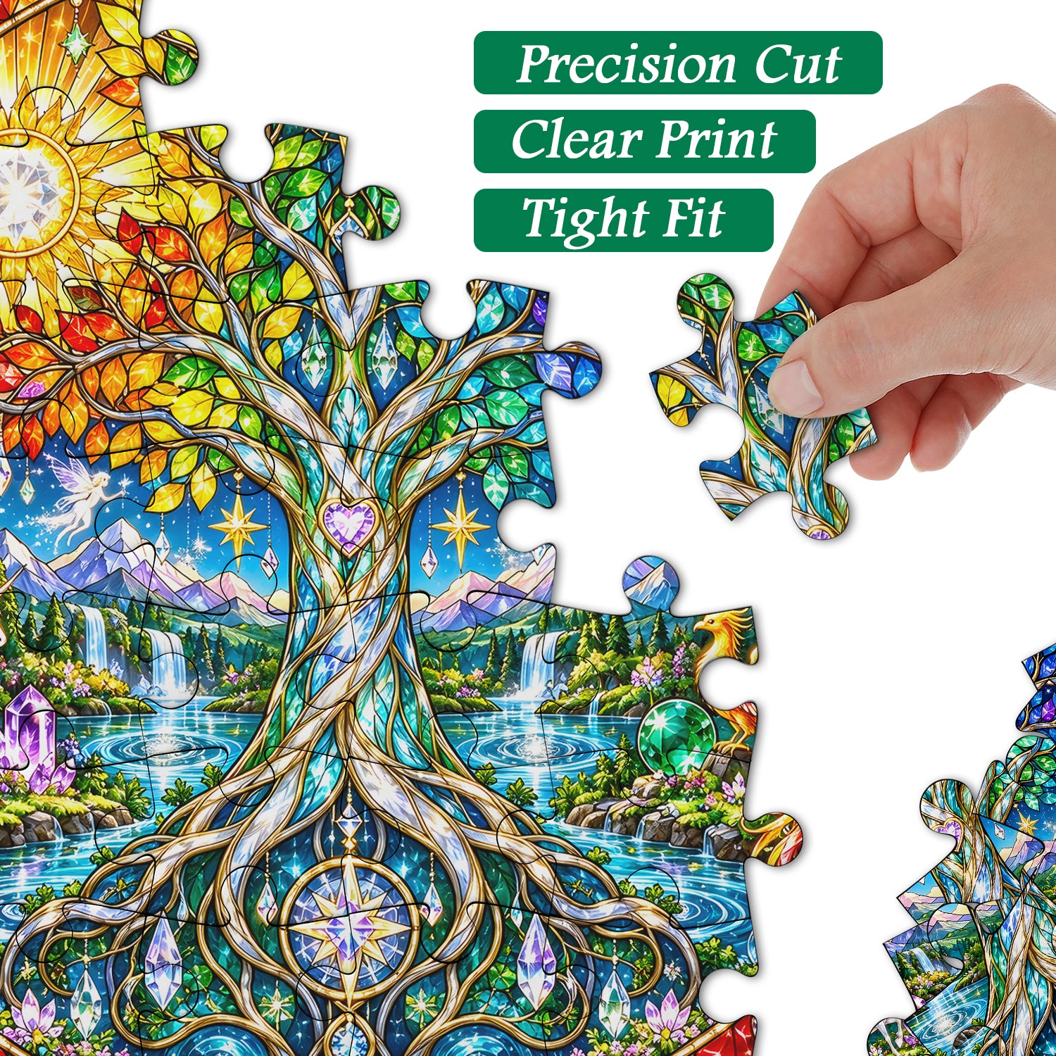 Enchanted Rainbow Tree Jigsaw Puzzle 1000 Pieces