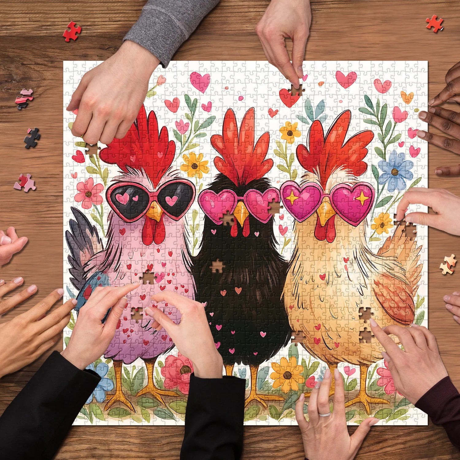 Puzzle Cuore di Natale da 1000 pezzi della Vermont Christmas Puzzle Cuore di Natale da 1000 pezzi della Vermont Christmas