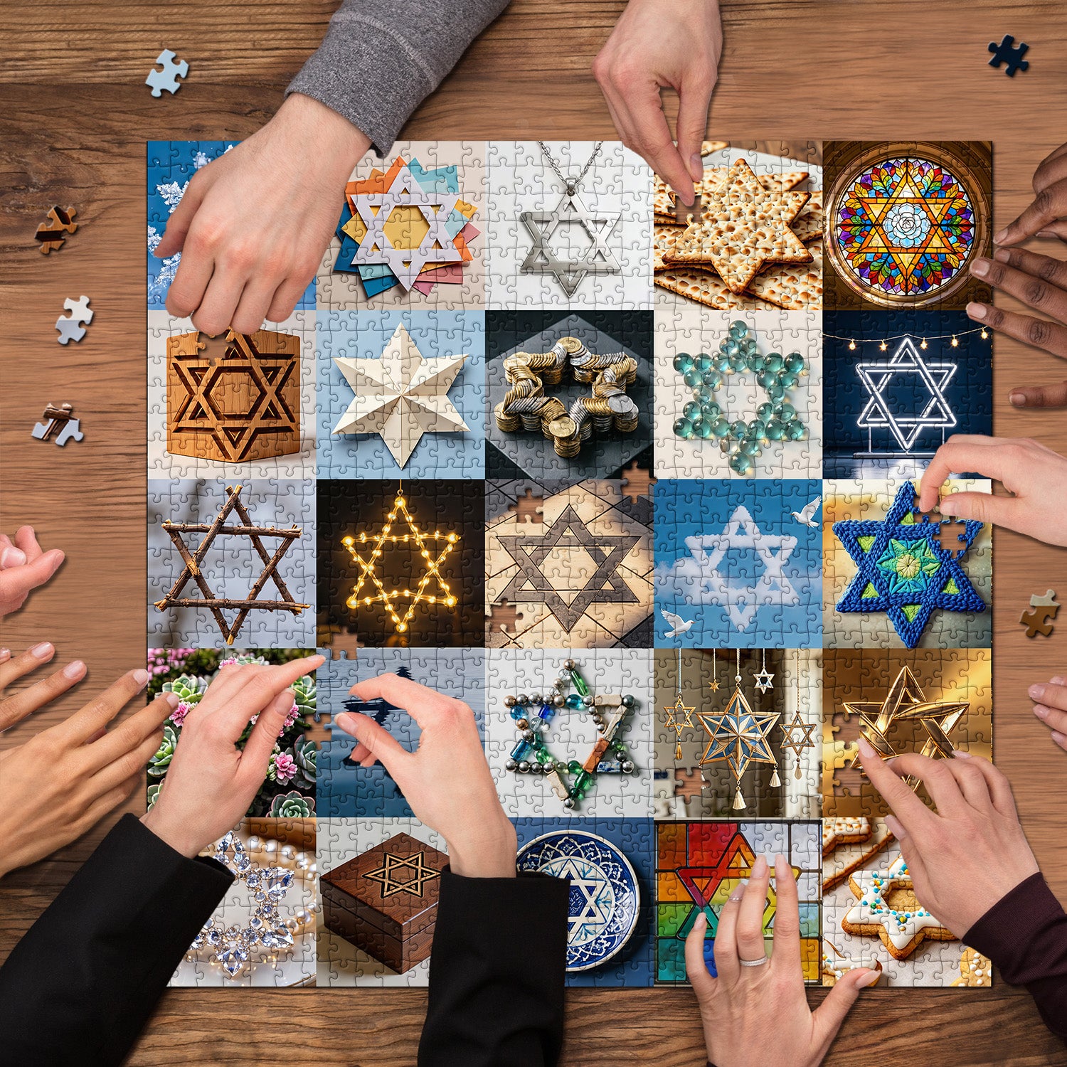 Davidsterne-Sammlung Puzzle 1000 Teile