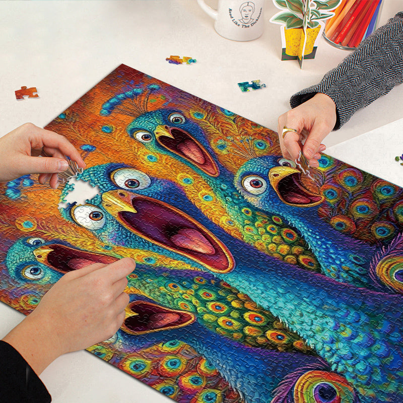 Peacock Scream Jigsaw Puzzles 1000 Pieces