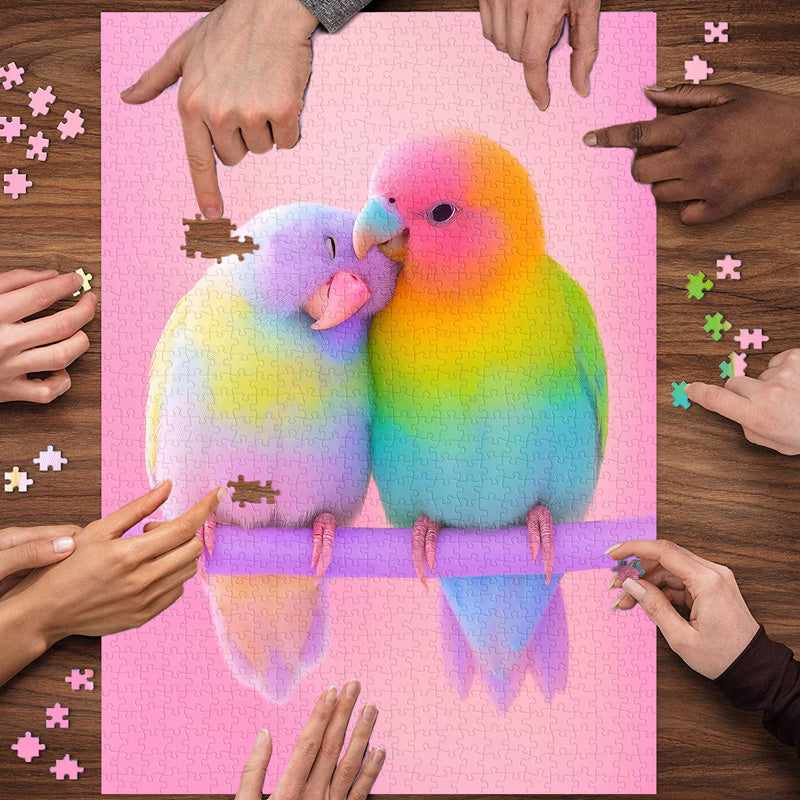 Rainbow Pare Bird Jigsaw Puzzle 1000 Piezas
