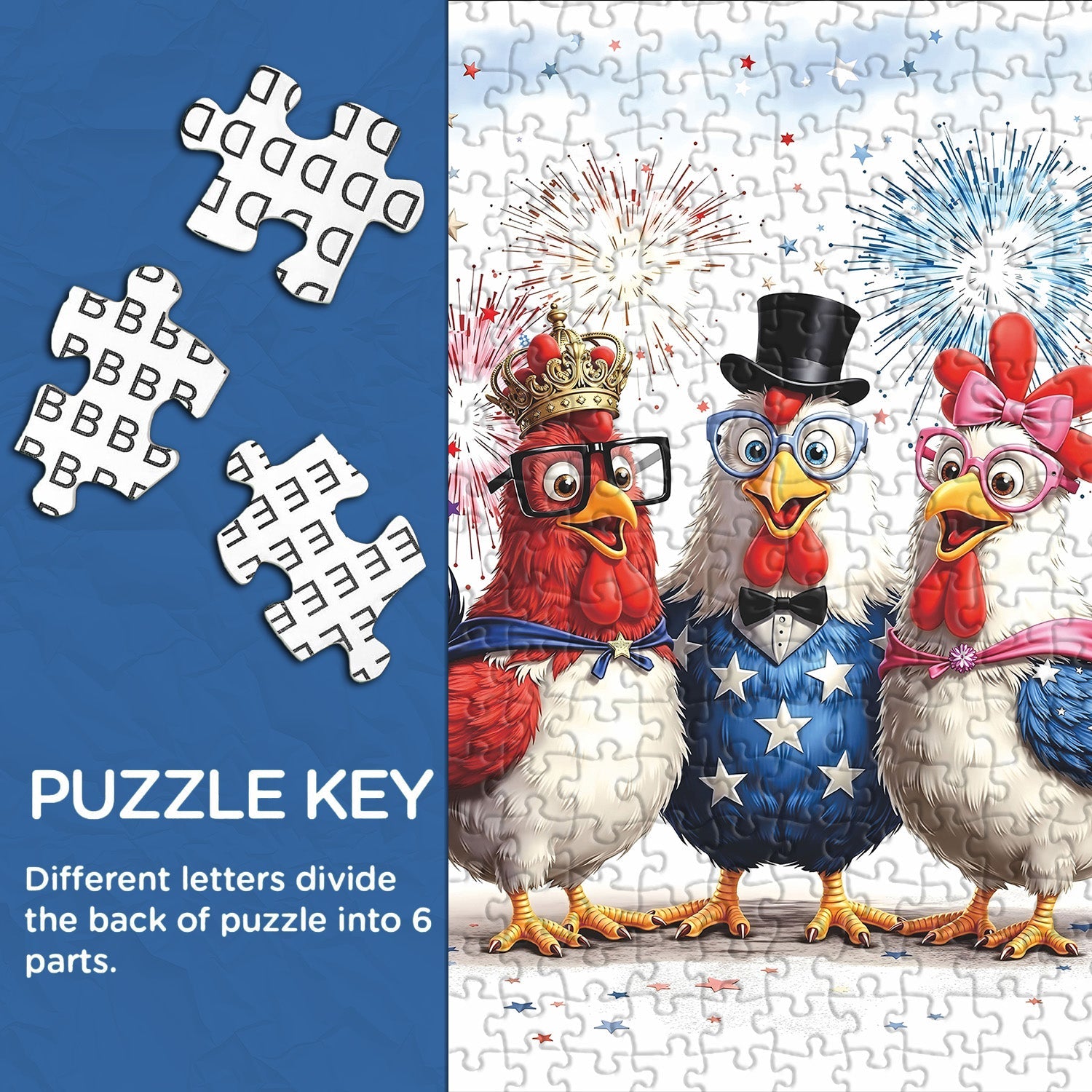Cheerful Chickens Jigsaw Puzzle 1000 Pieces