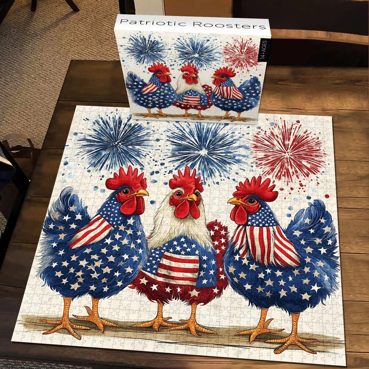 Puzzle Galli Patriottici 1000 Pezzi