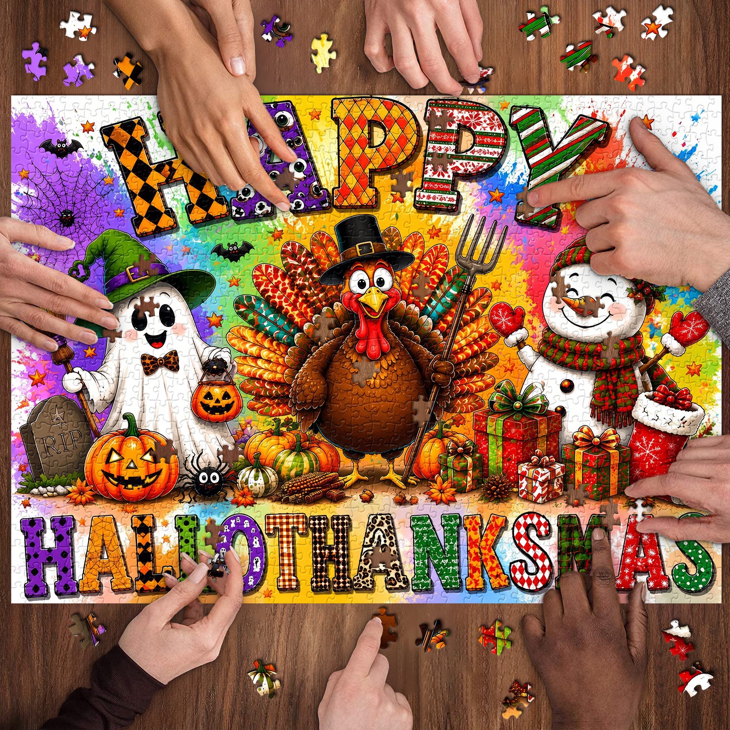 Holiday Mashup Jigsaw Puzzle 1000 Pieces
