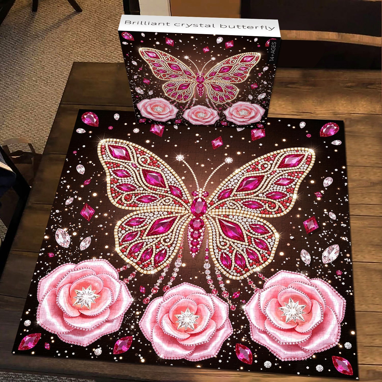 Brilliant Crystal Butterfly Jigsaw Puzzle 1000 Pieces