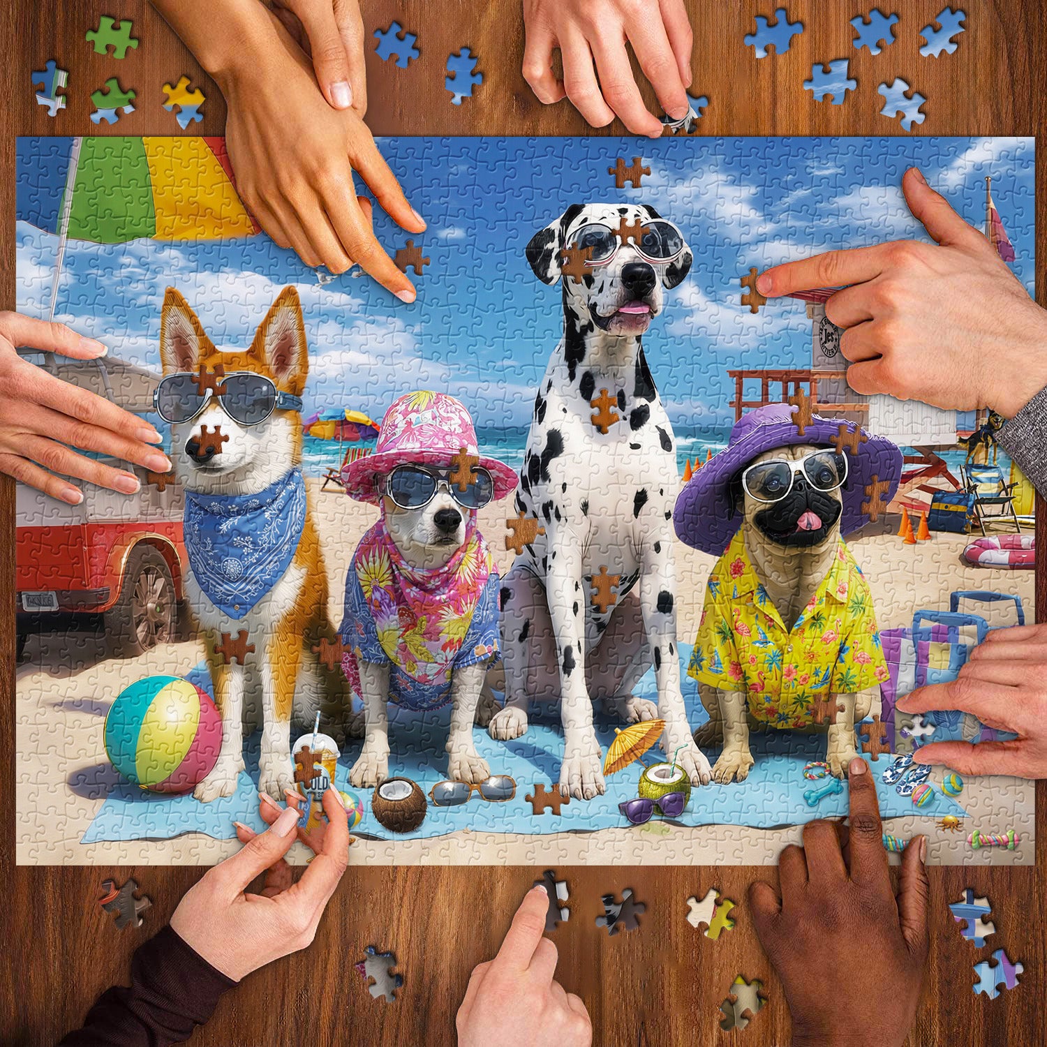 Beach Buddies Jigsaw Puzzle 1000 Pieces