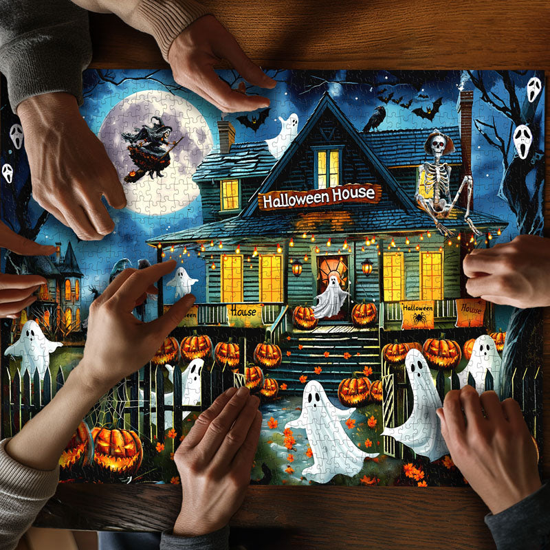 Halloween Haunted House Jigsaw Puzzle 1000 Pieces