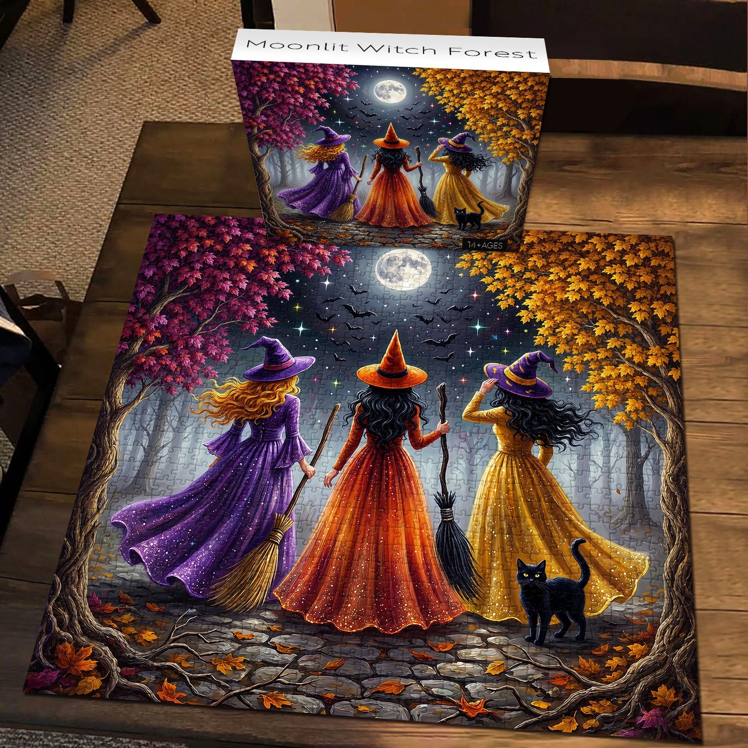 Moonlit Witch Forest Jigsaw Puzzle 1000 Piece