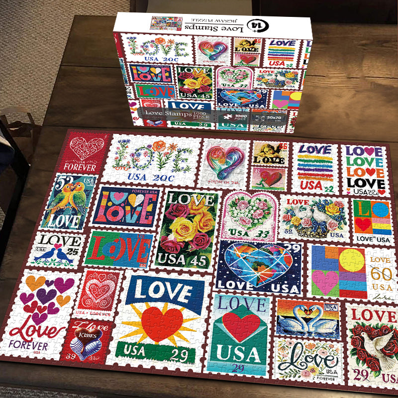 Love Stamps Jigsaw Puzzles 1000 Pieces