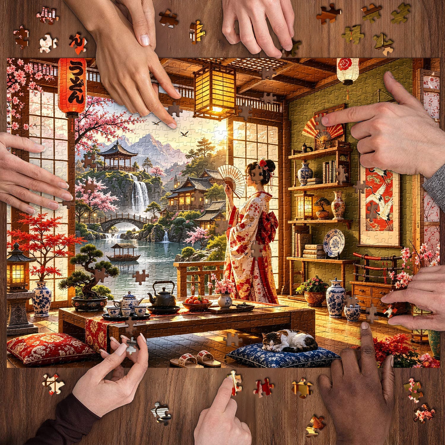Japanese Tea Retreat Jigsaw Puzzle 1000 Pieces
