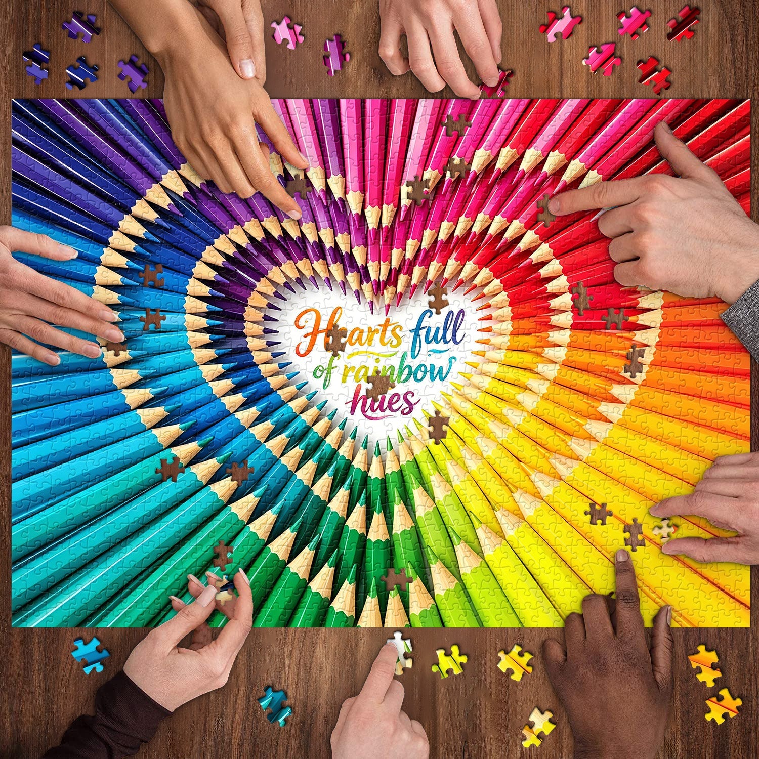 Life's Color Heart Jigsaw Puzzle 1000 Pieces