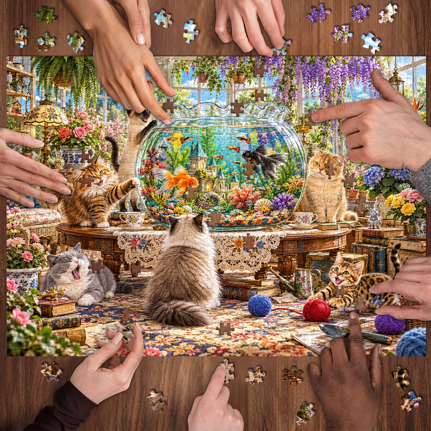 Cozy Cat Moments Jigsaw Puzzle 1000 Pieces