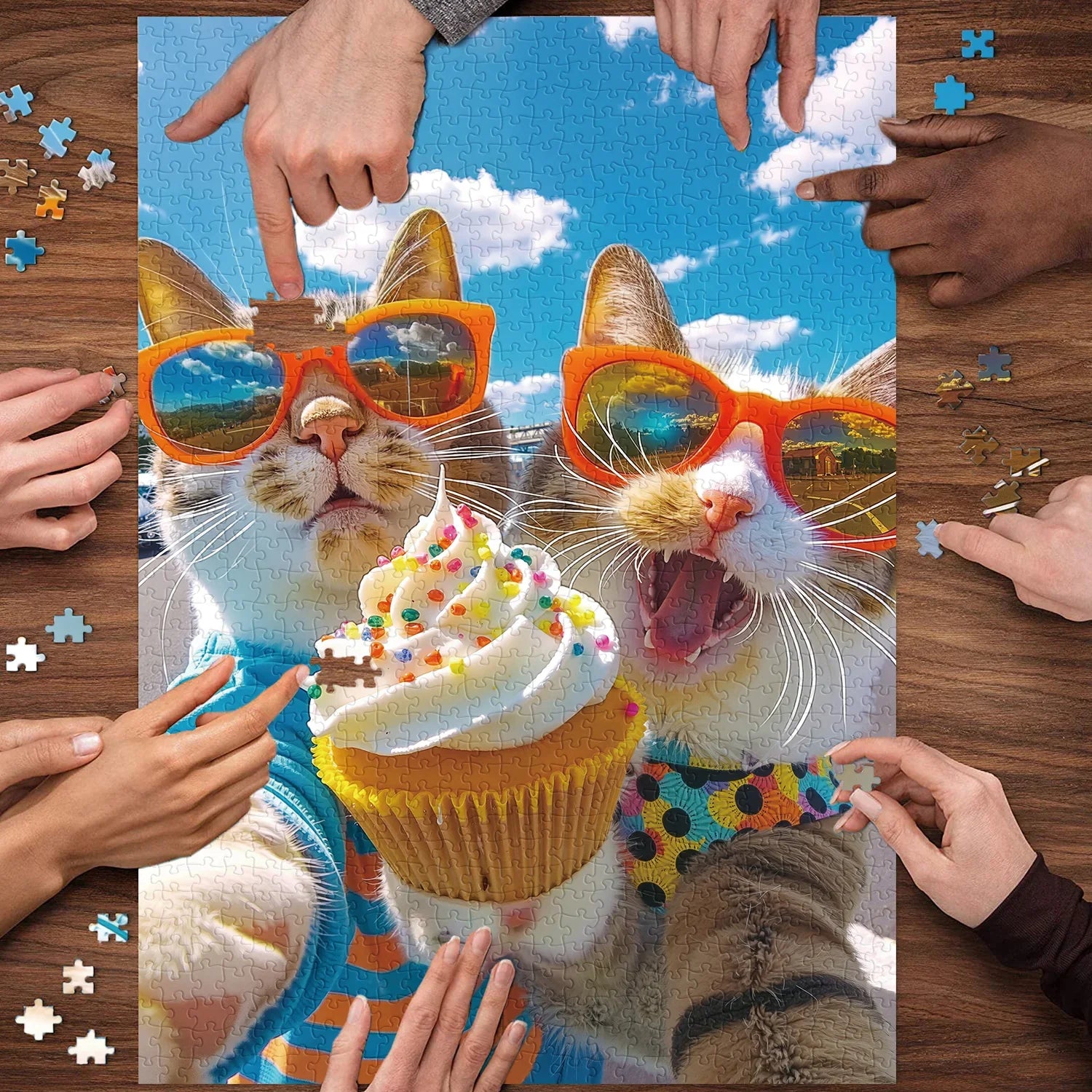 Il gatto clicca puzzle enigmi 1000 pezzi