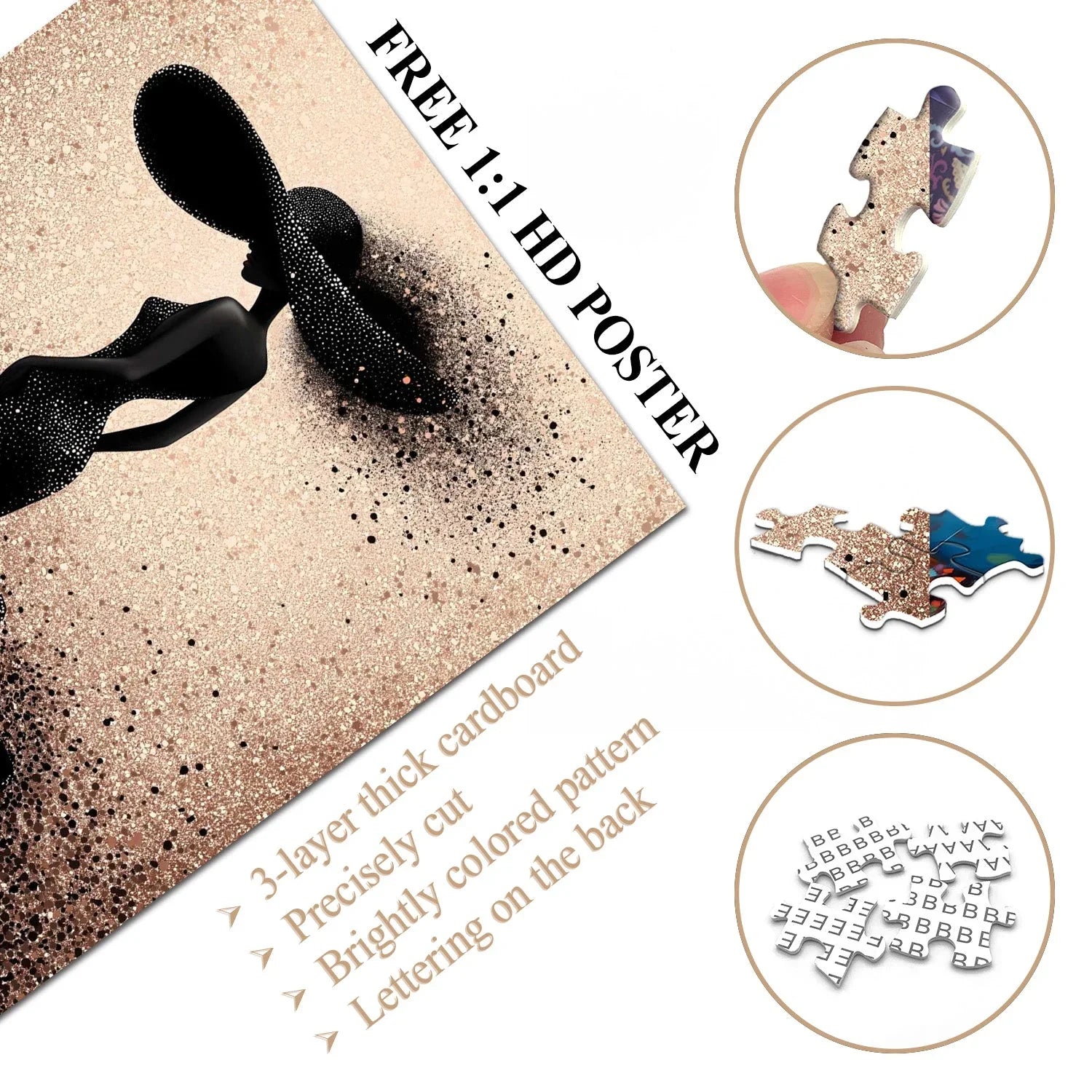 Brilliant élégant puzzle de puzzle 1000 pièces