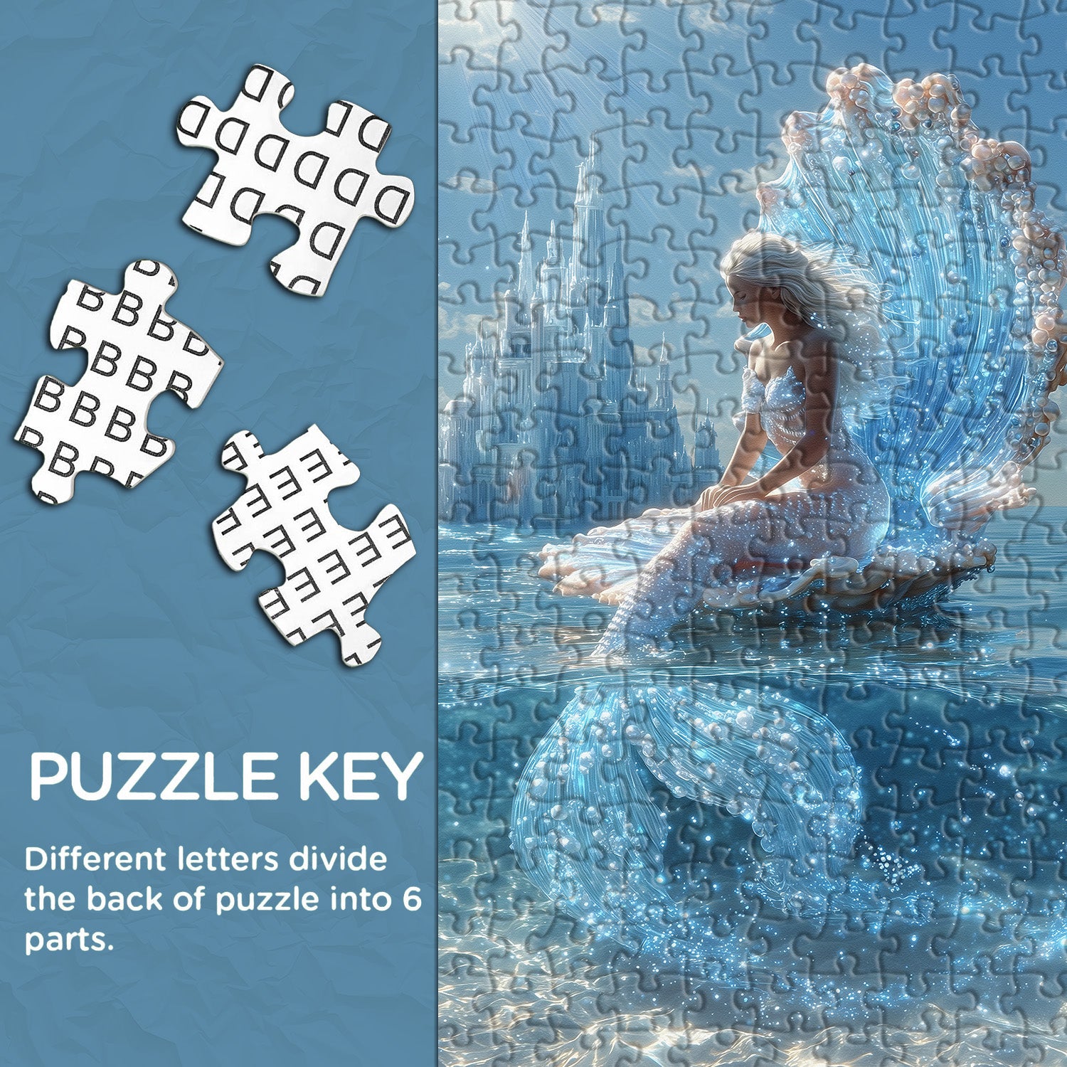 Sunlit Mermaid Jigsaw Puzzle 1000 Pieces