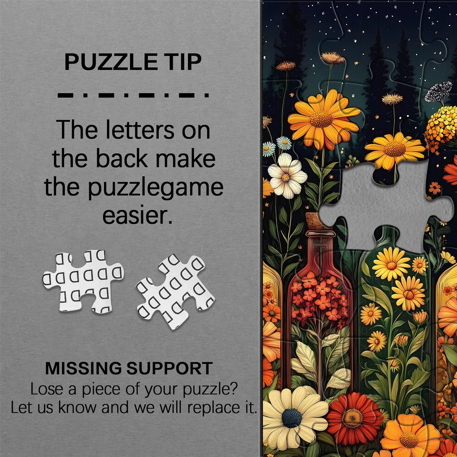 Puzzle de puzzle des fleurs en bouteille 1000 pièces