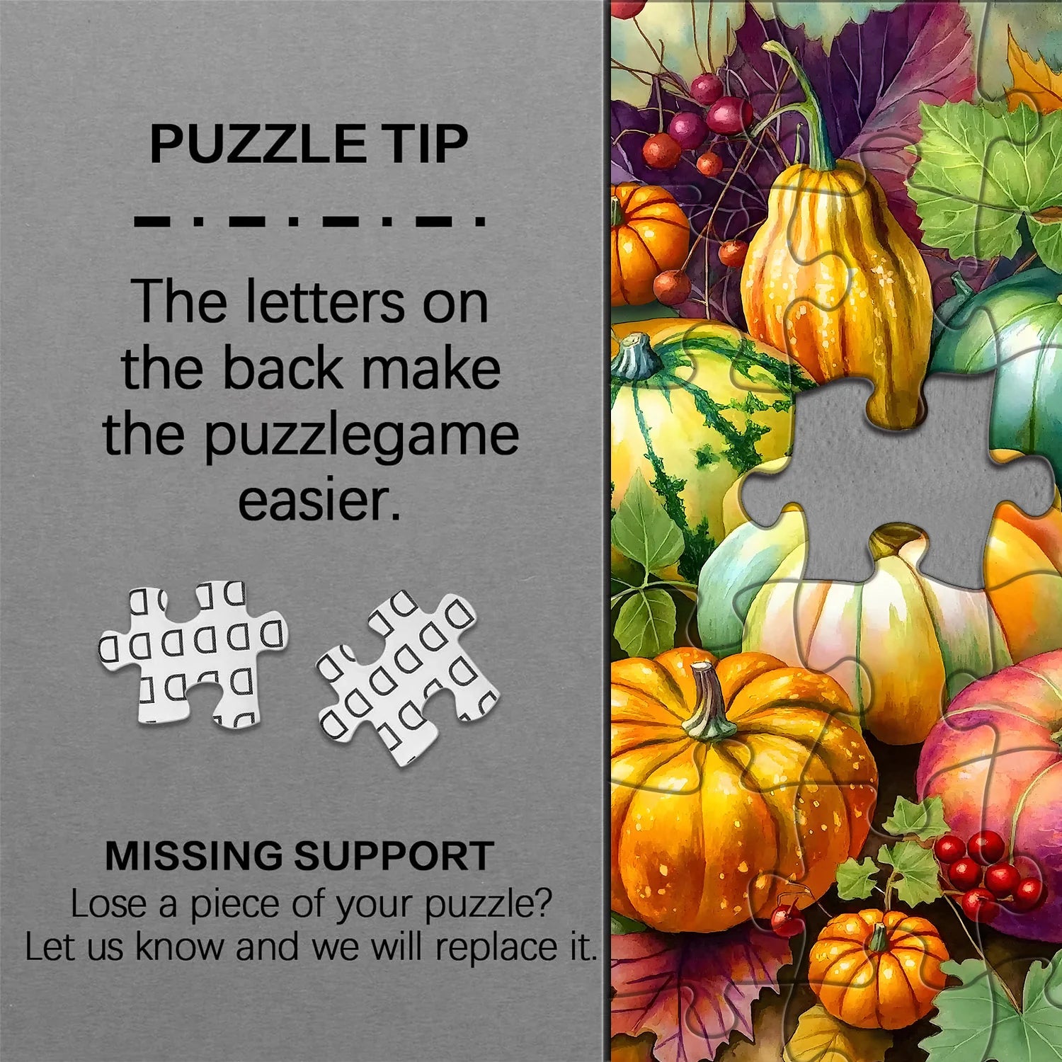 Ernte -Glühpuzzle 1000 Stücke