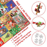 Pickforu® Vintage Christmas Advent Calendar Jigsaw Puzzle 1000 Pieces