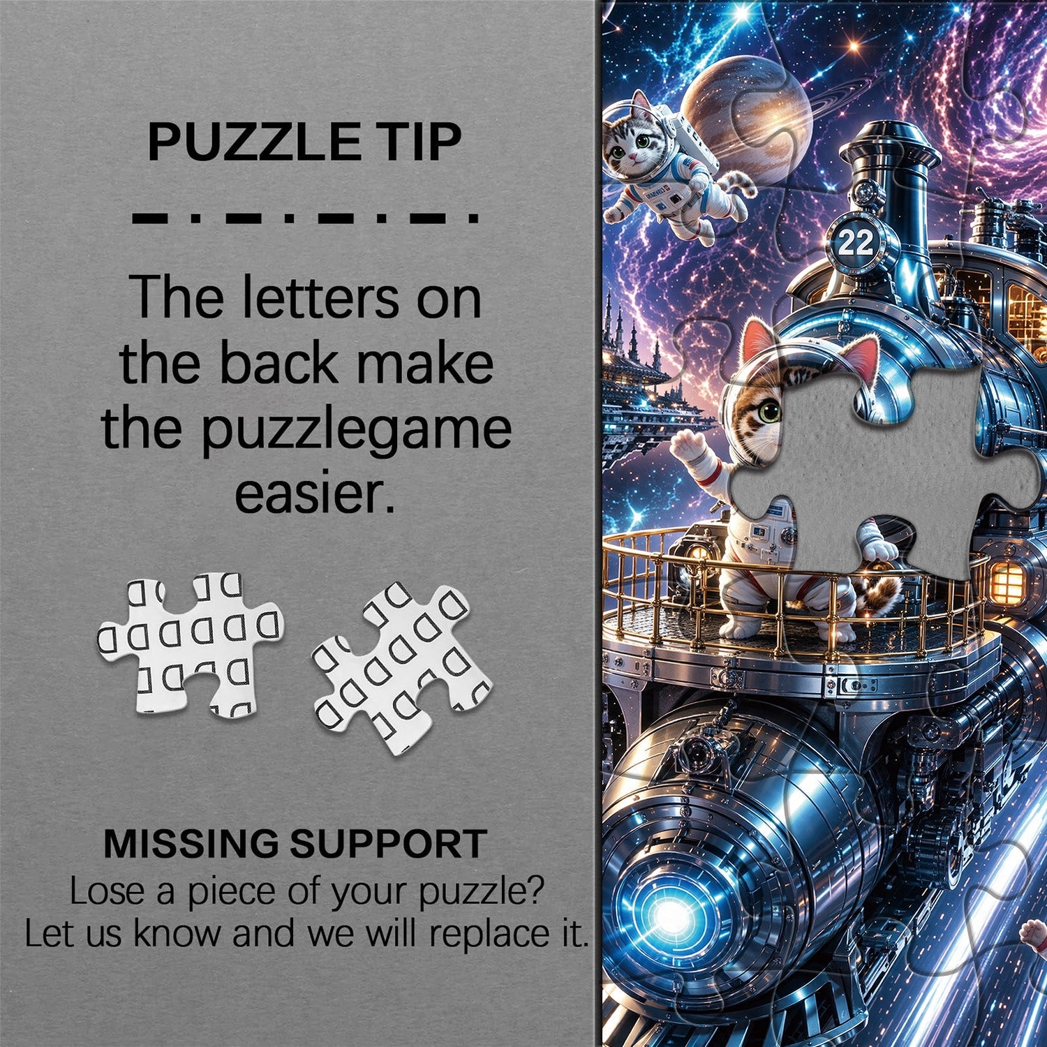 Cosmic Cat Jigsaw Puzzle 1000 Pieces