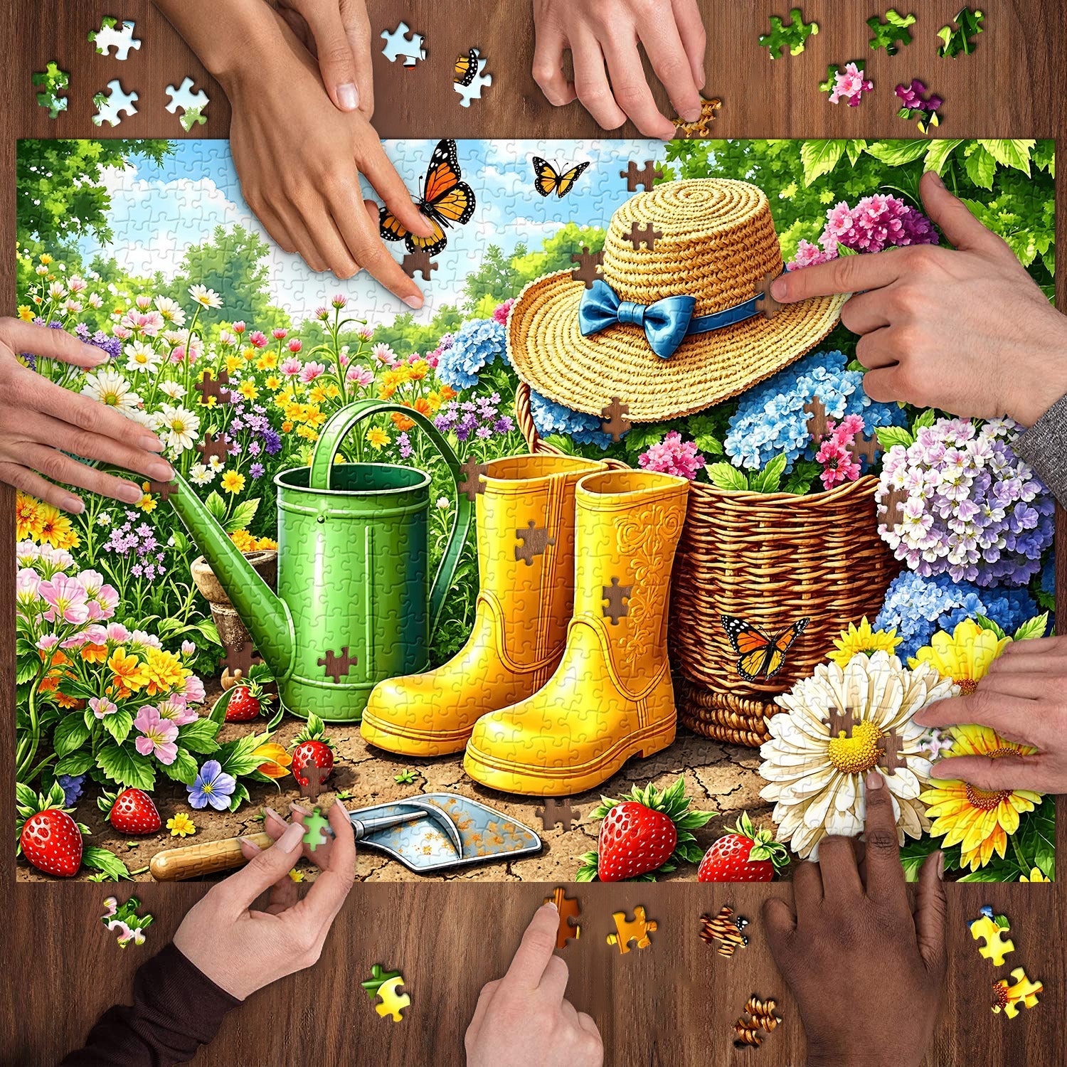 Spring Gardening Day Jigsaw Puzzle 1000 Pieces
