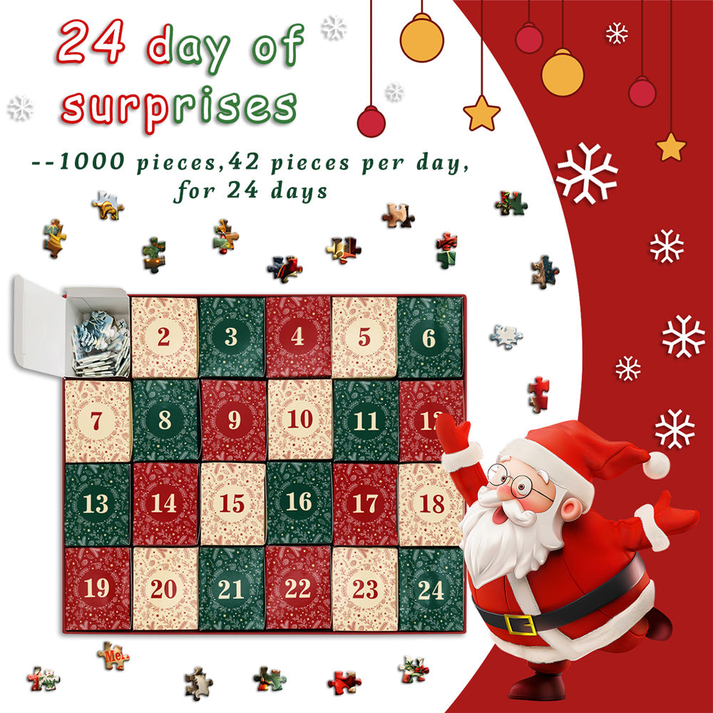  Christmas House Advent Calendar Jigsaw Puzzle 1000 Pieces