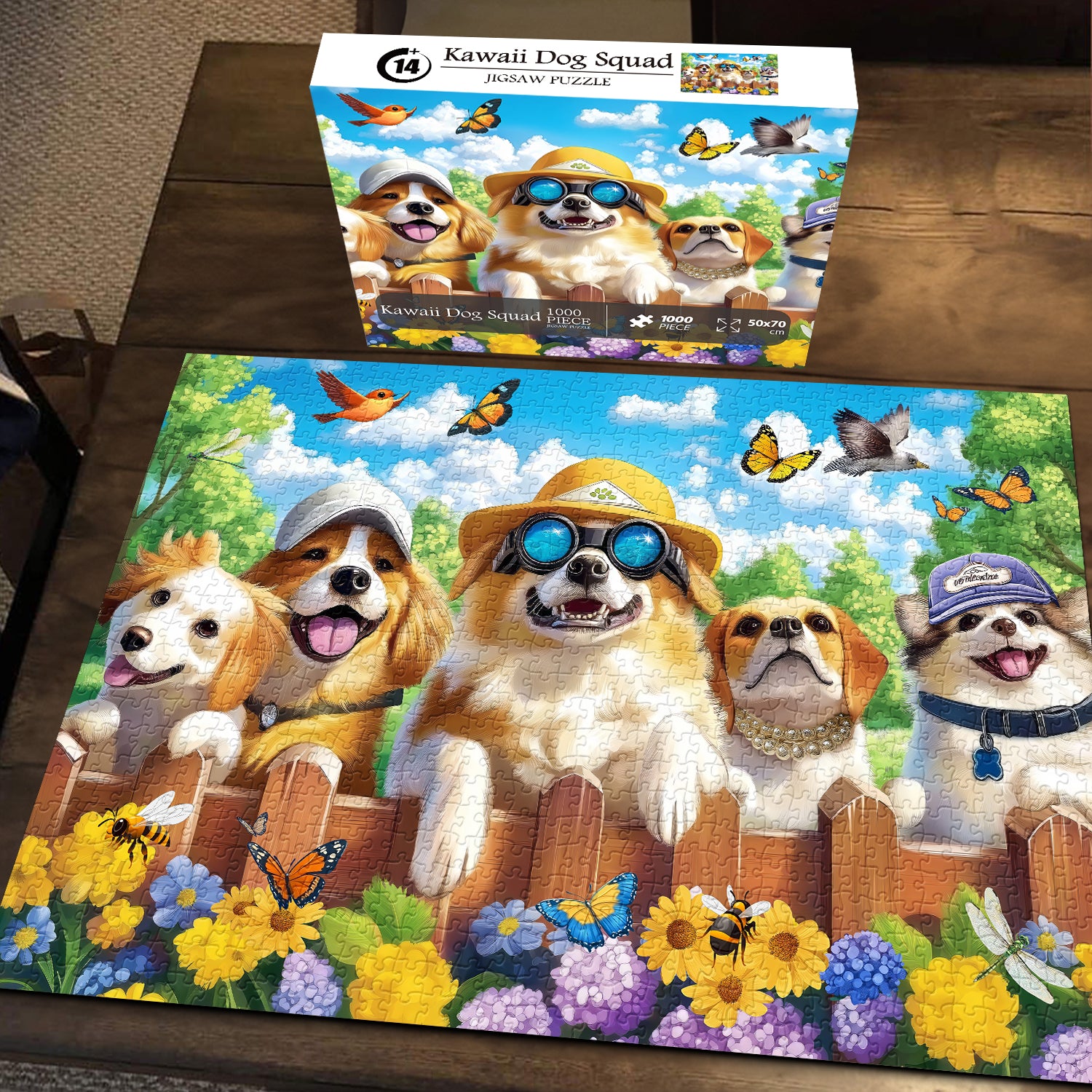 Kawaii Dog Squad Jigsaw Puzzle 1000 Pieces