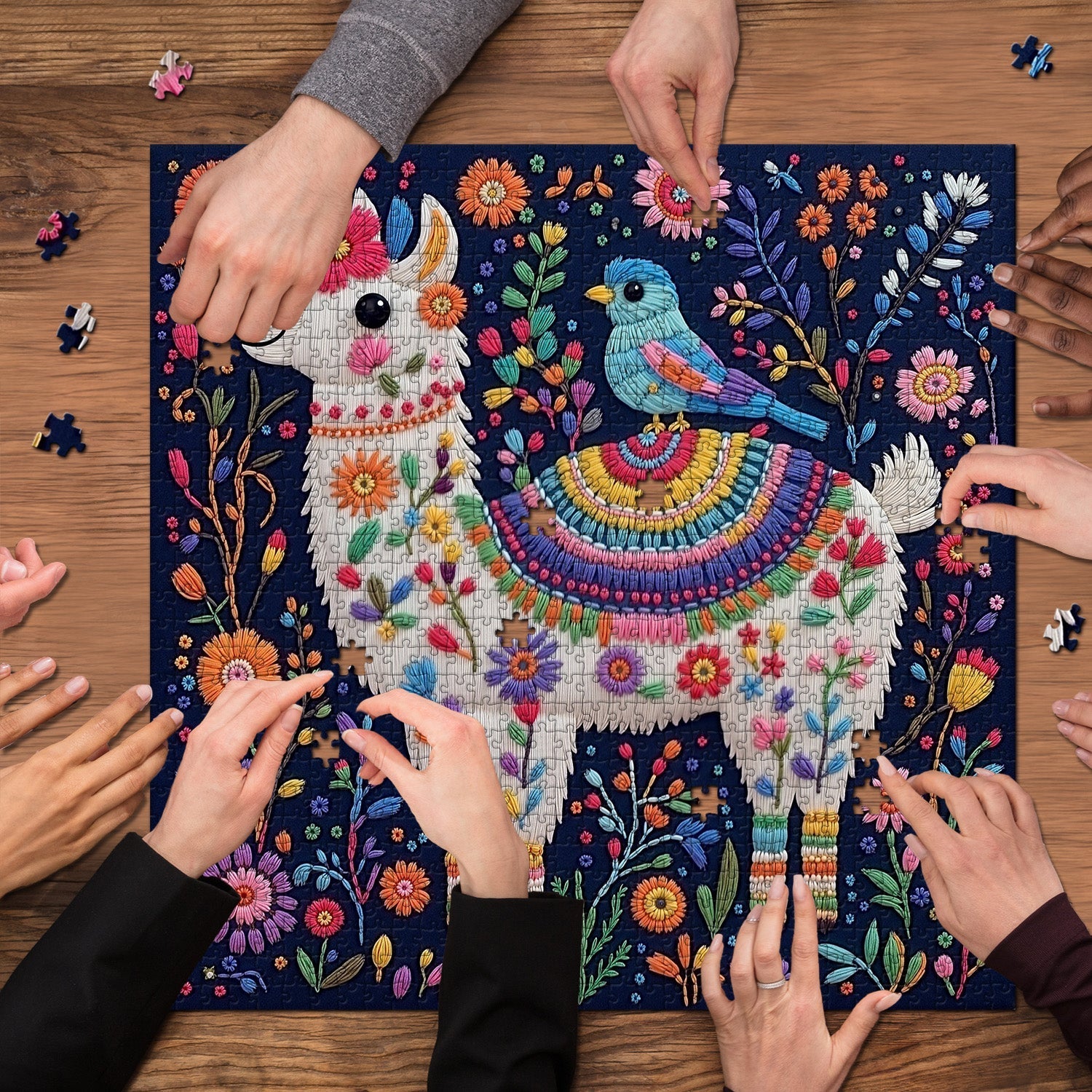 Llama in Bloom Jigsaw Puzzle 1000 Pieces