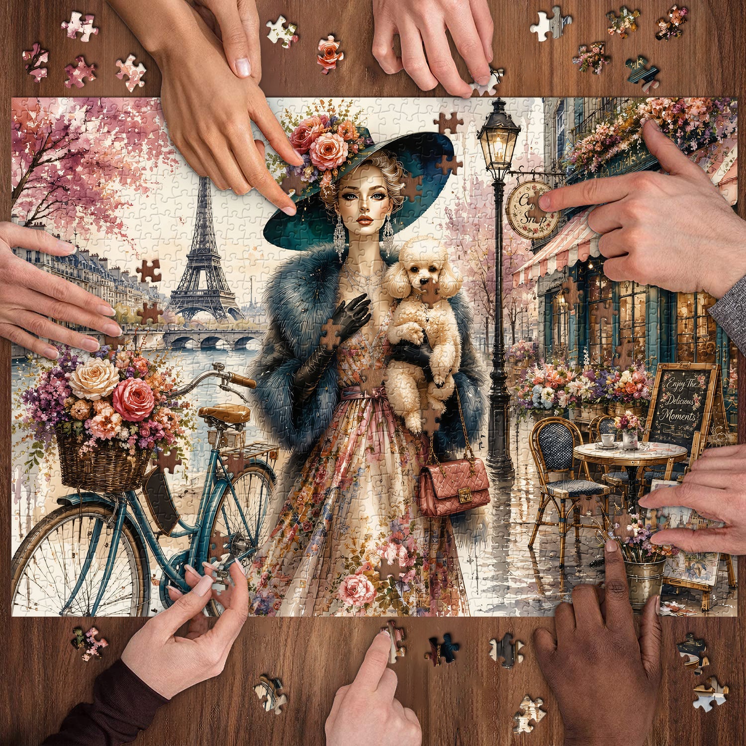 Paris Floral Breeze Jigsaw Puzzle 1000 Pieces