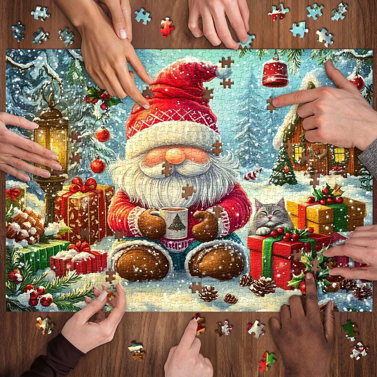 Festival de elfos de Navidad Puzzle 1000 piezas