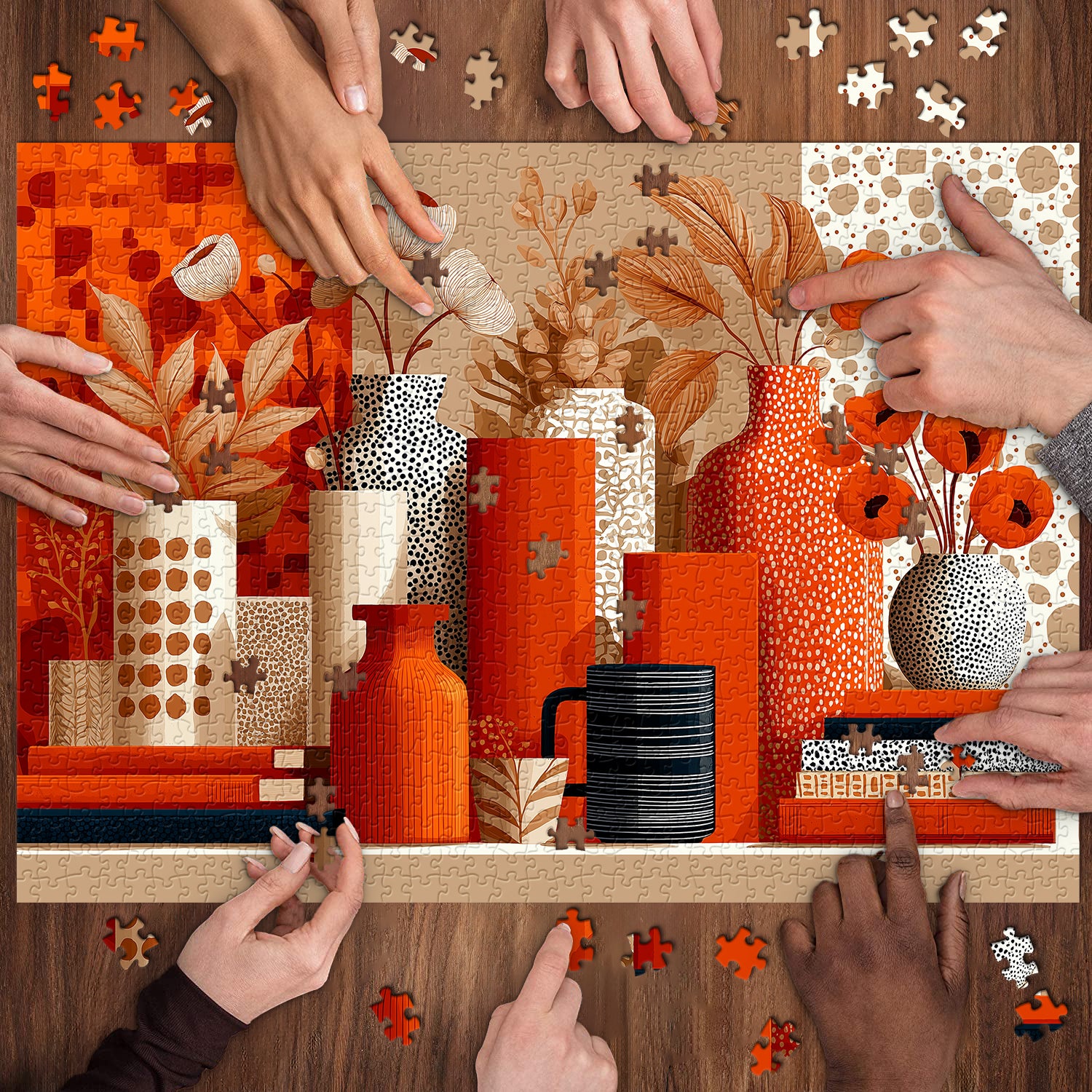 Burnt Orange Dreams Jigsaw Puzzle 1000 Pieces