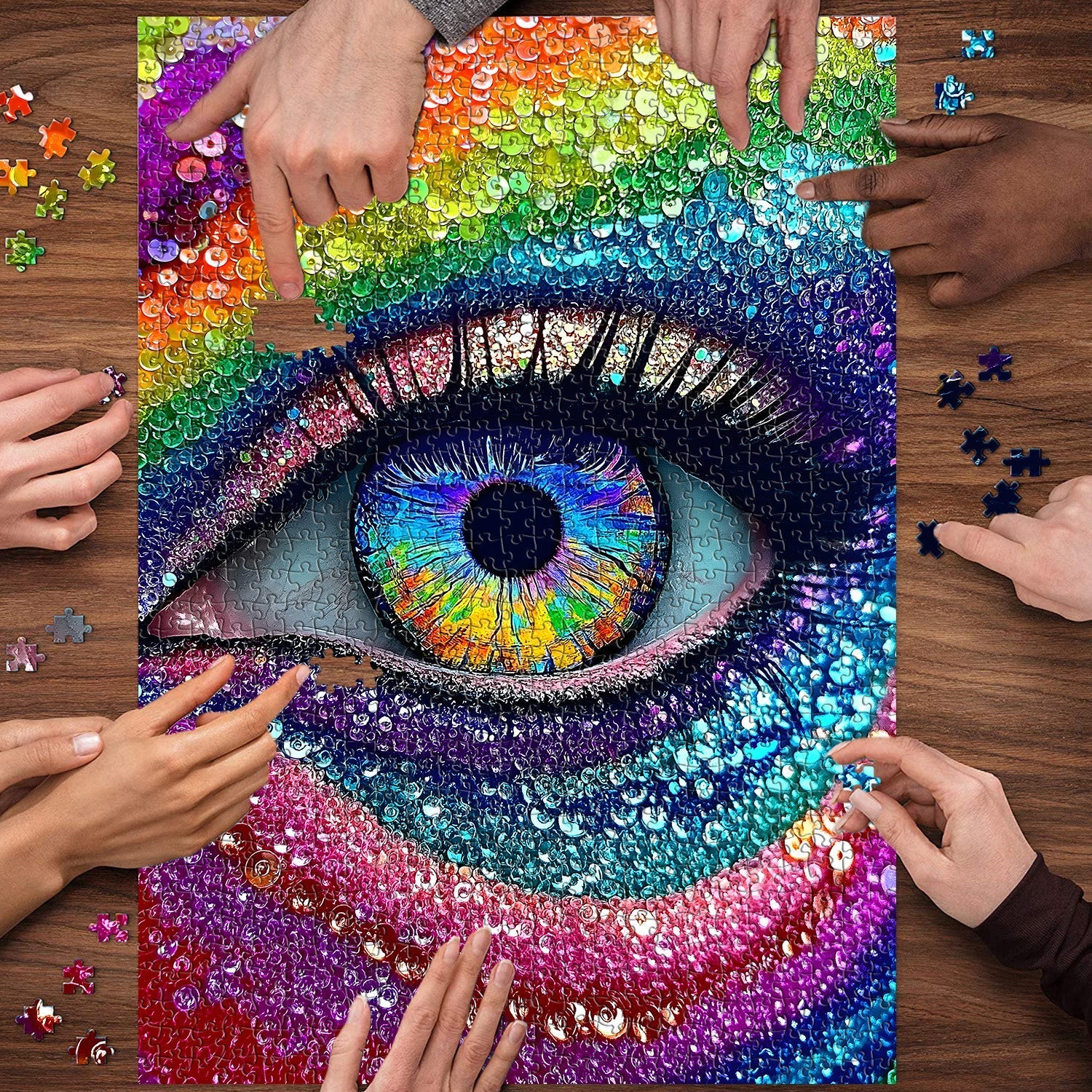Rainbow Eye Puzzle de puzzle 1000 pièces