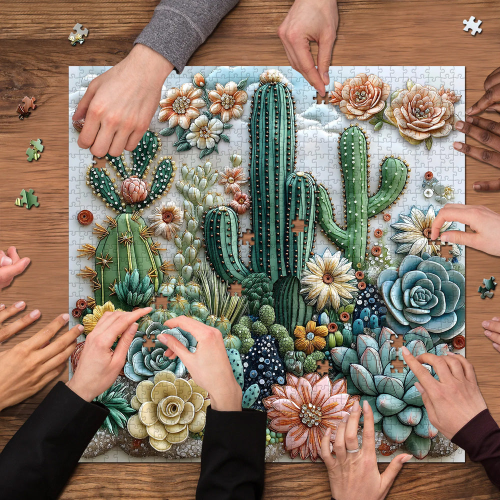 Cactus Garden Jigsaw Puzzle 1000 Pieces