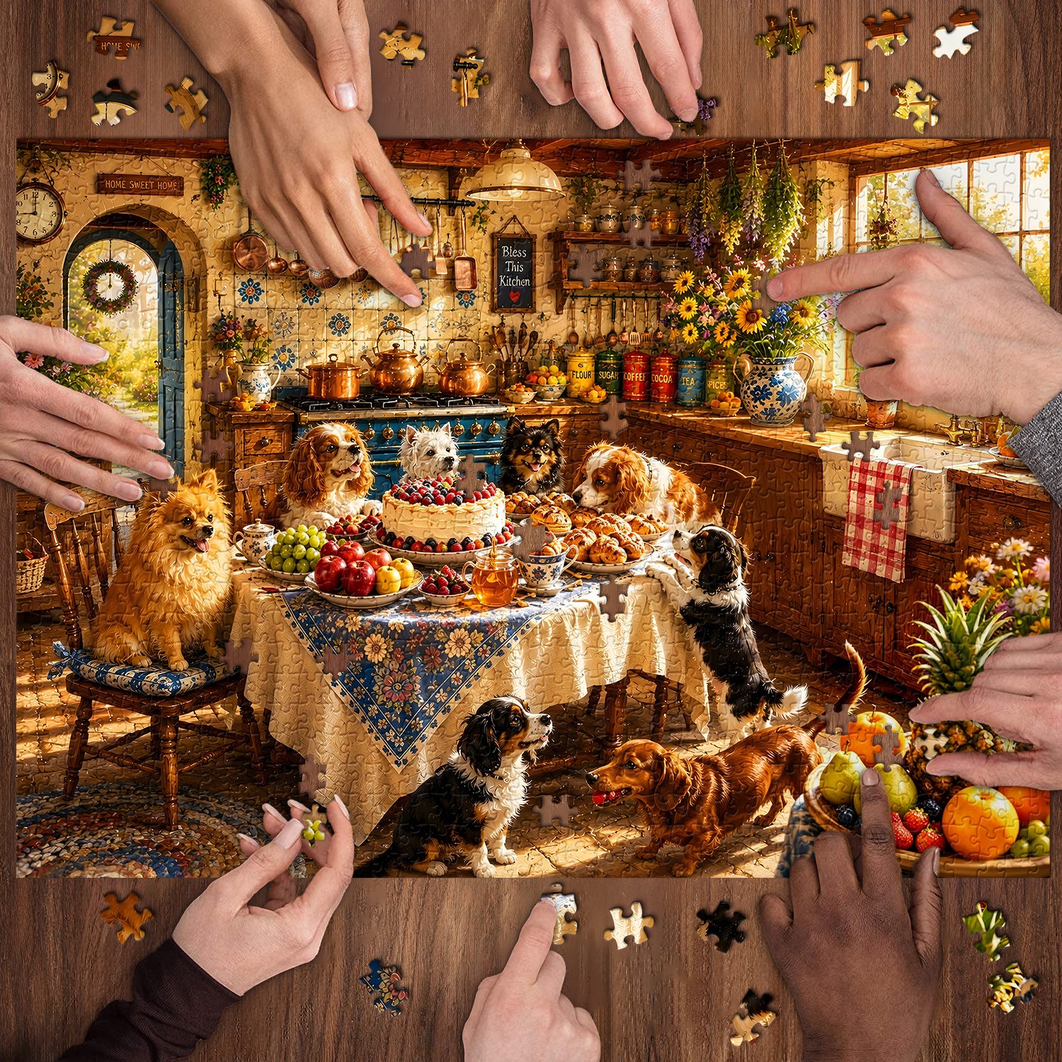 Pups' Kitchen Feast Puzzle 1000 Teile