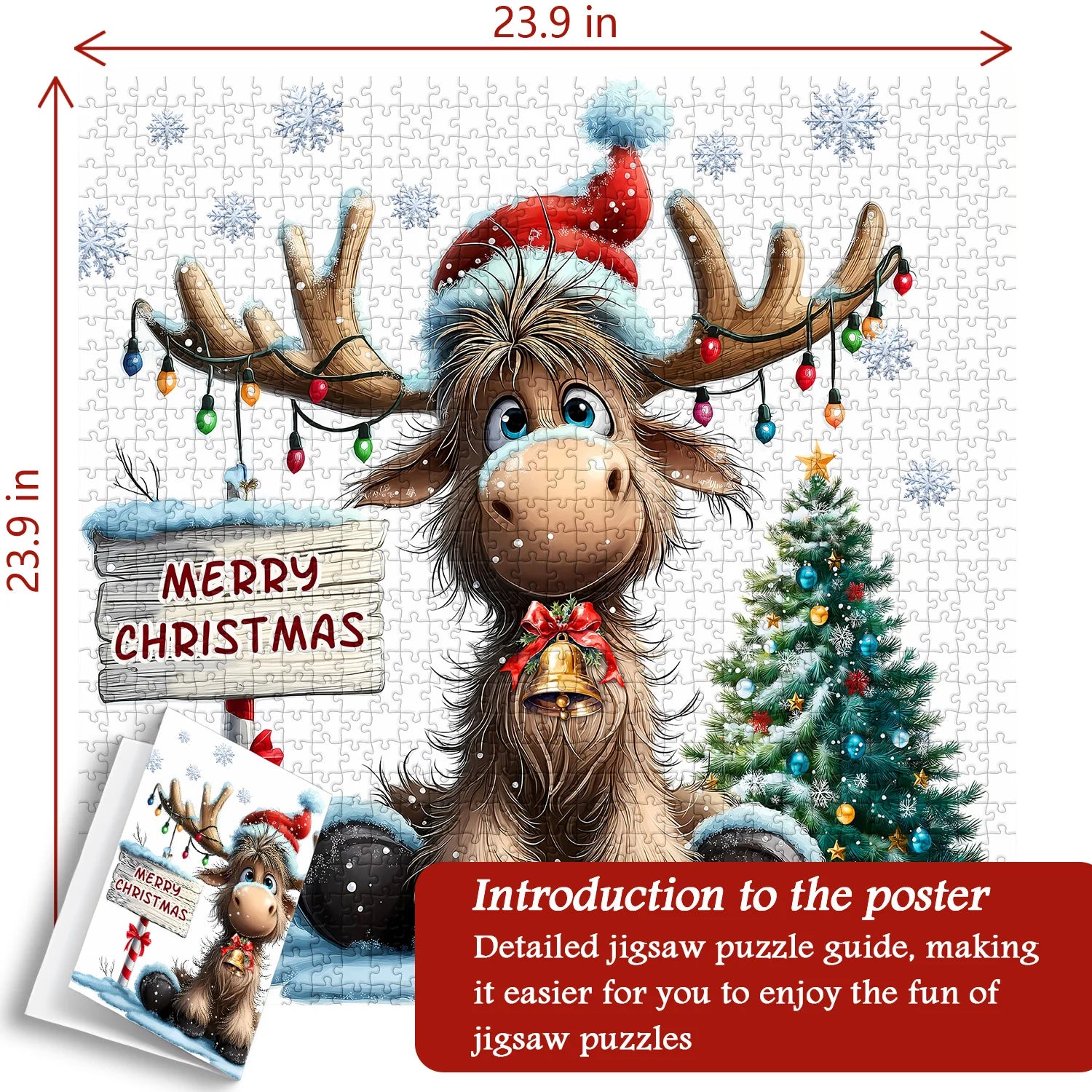 Célébration de Noël Elk Puzzles 1000 pièces