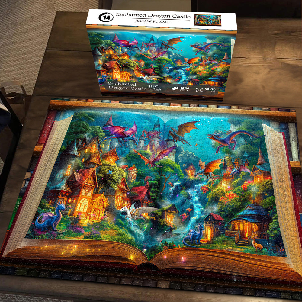 Enchanted Dragon Castle Jigsaw Puzzle 1000 Pieces