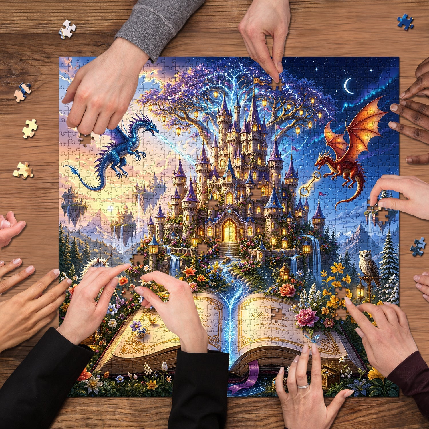 Dual Dragon Tale Jigsaw Puzzle 1000 Pieces