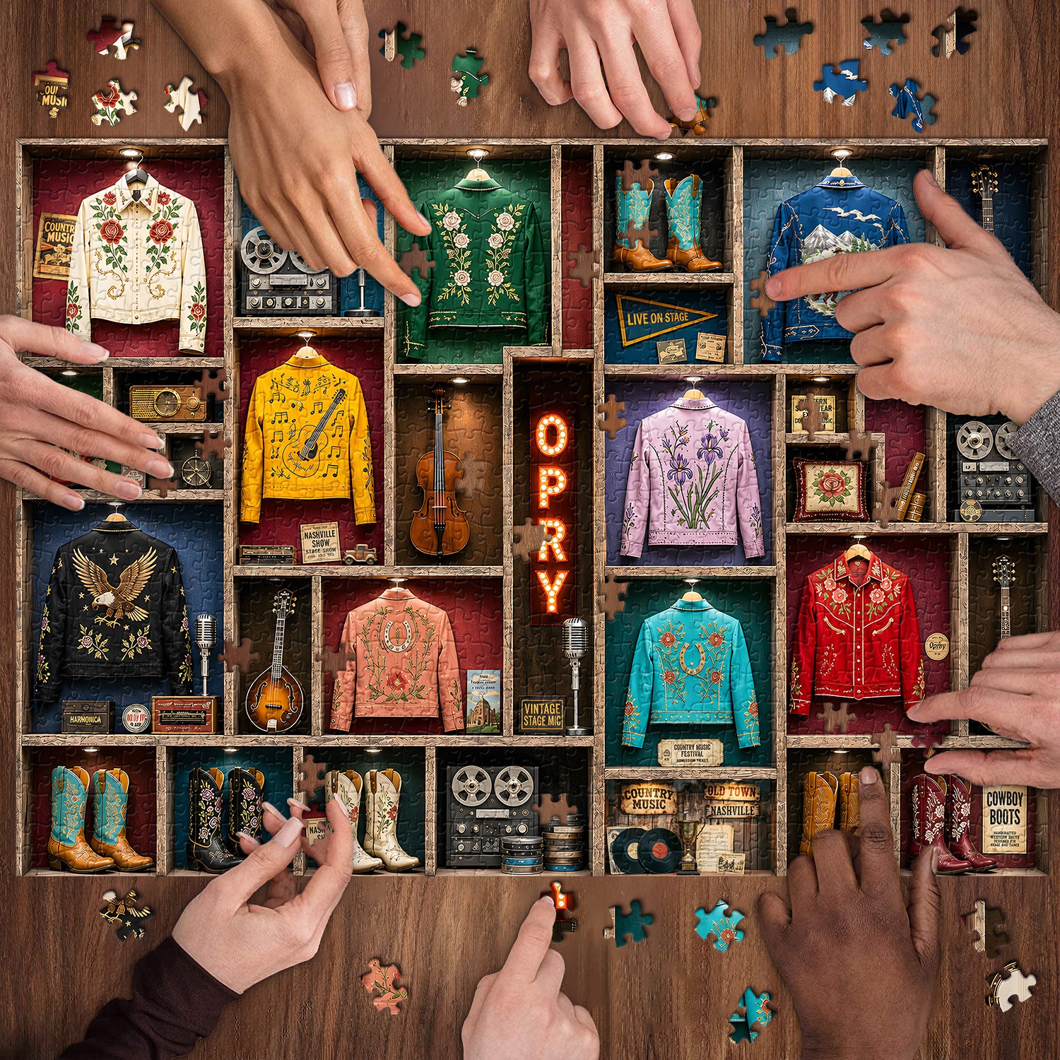 Puzzle Western Stage Keepsakes da 1000 pezzi