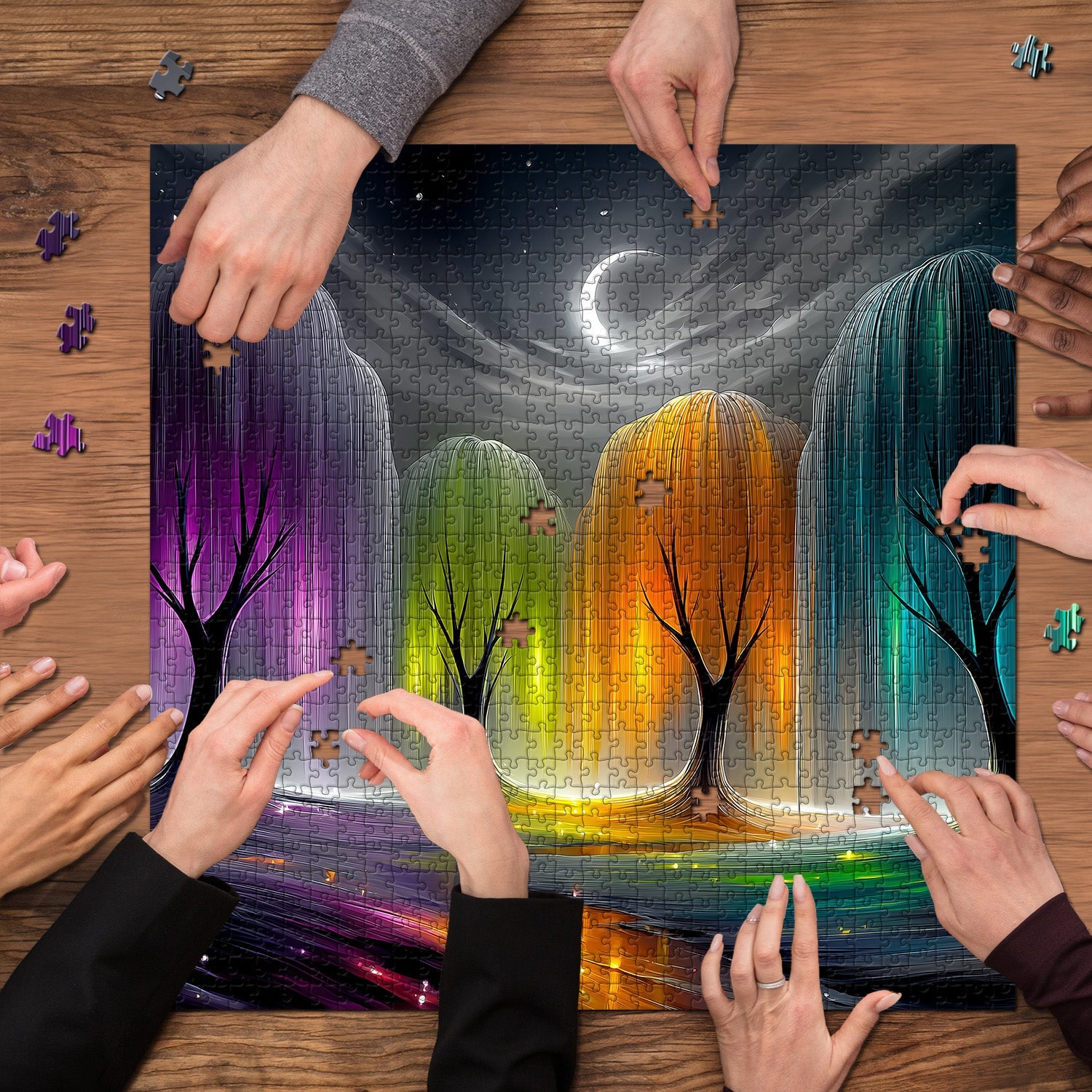 Puzzle Caleidoscopio Salici 1000 Pezzi