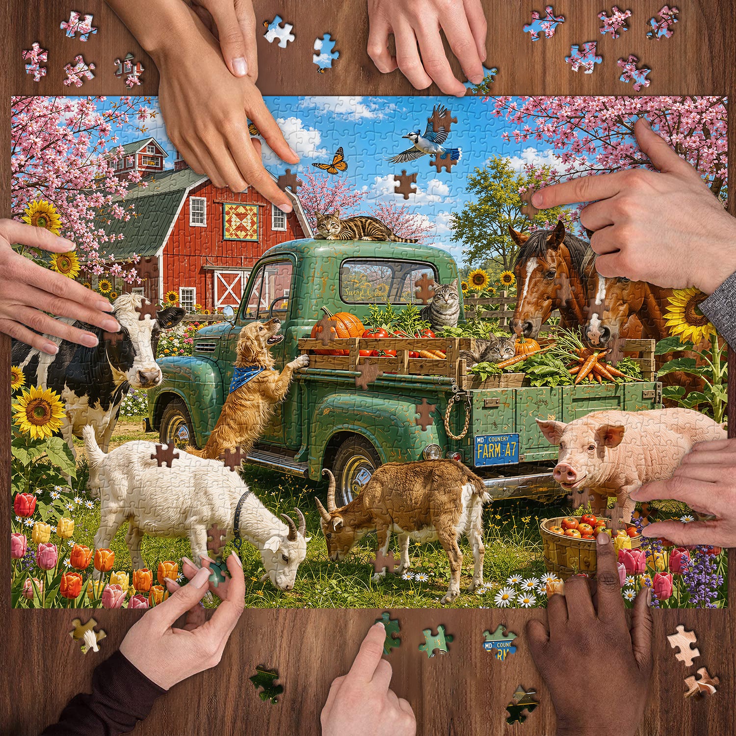 Barnyard Joy Jigsaw Puzzle 1000 Pieces