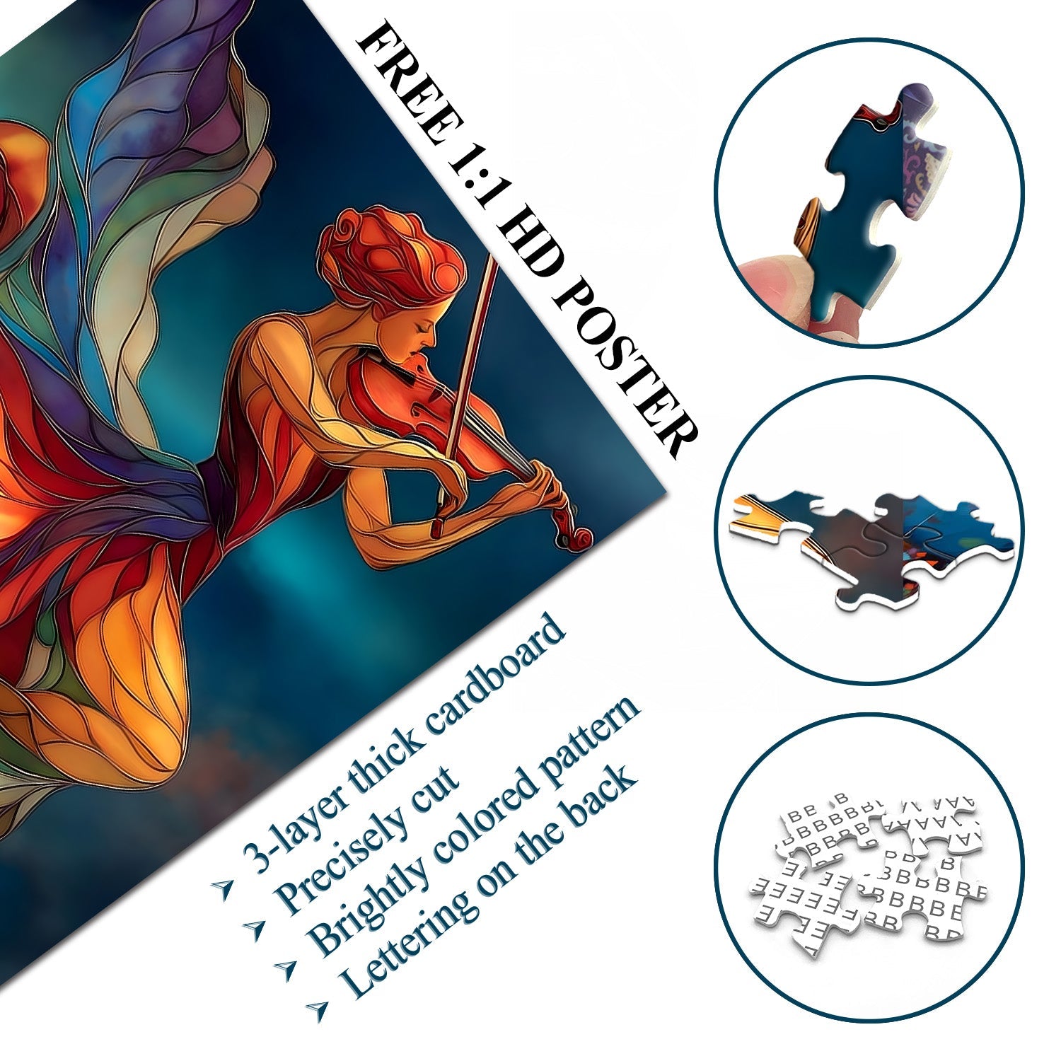 Violin Goddess Jigsaw Puzzle 1000 Pieces