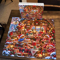 Weihnachtsmaus-Bäckerei-Puzzle, 1000 Teile